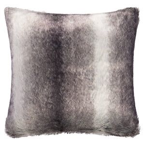 Urban Barn Haven Faux Fur Toss 24x24 Grey Wolf